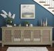 Jofran Inc. Isabella Champagne 86" Mirrored Accent Cabinet-1