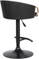 Armen Living Solstice Black Adjustable Height Stool-4