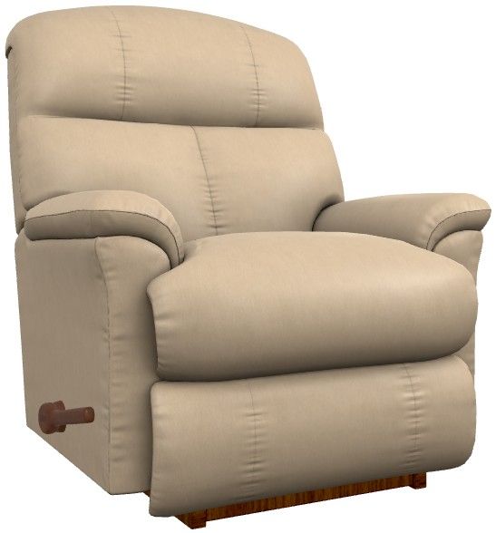 La-Z-Boy® Reed Marshmallow Leather Manual Rocking Recliner-0