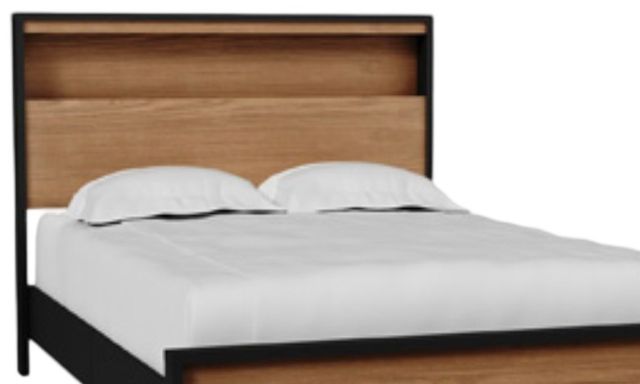 Signature Design by Ashley® Kozmour Black/Brown Queen Bookcase Bed-1