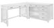 Homelegance® Blanche 4-Piece White Office Desk Set-4