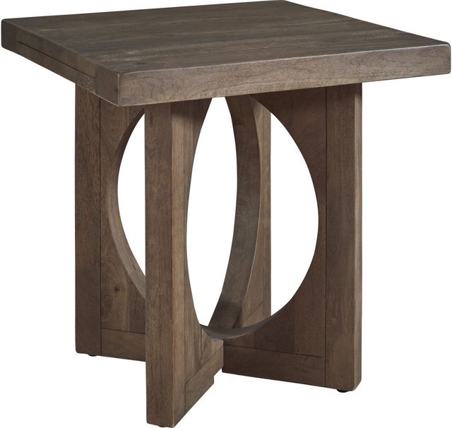 Signature Design by Ashley® Abbianna Medium Brown End Table-0