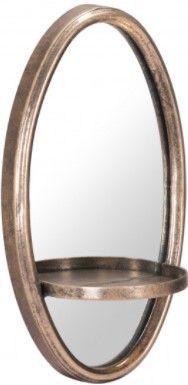 Zuo® Modern Petite Ogee Gold Mirror and Shelf-0
