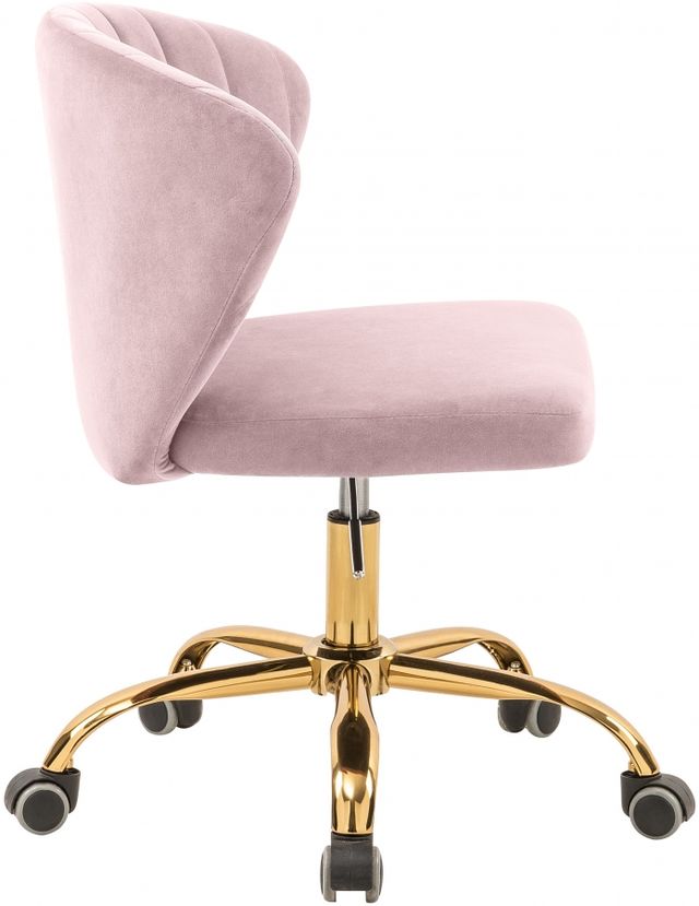 Meridian Furniture Finley Pink Velvet Office Chair-3