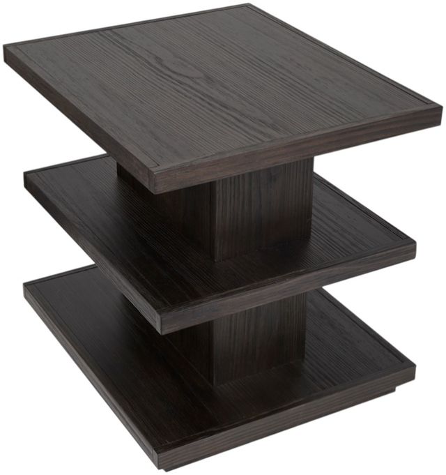 Magnussen Home® Shaffer Velvet Roast Brown Rectangular End Table-4