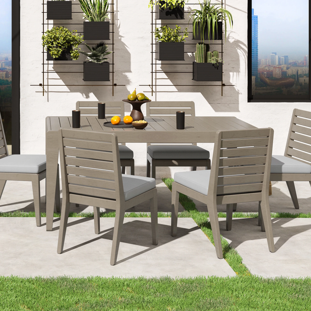homestyles® Sustain Gray Outdoor Dining Table-4