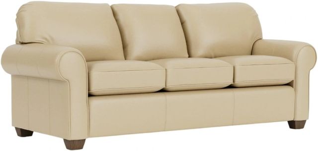 Flexsteel® Customizable Thornton Leather Queen Sleeper Sofa-1