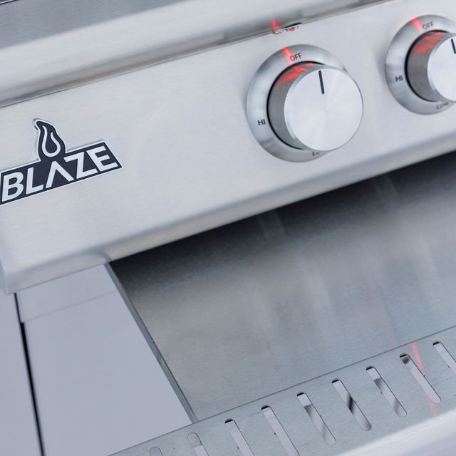 Blaze™ Grills 26" Stainless Steel Liquid Propane Pizza Oven with Bluetooth Meat Probes-3