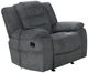 New Classic® Home Furnishings Redondo Dark Gray Manual Glider Recliner-0