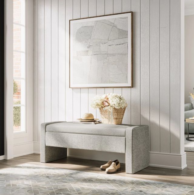 Jofran Inc. Braun Gray Storage Bench-1