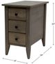 Amish Works Driftwood Brown Chairside Table-2