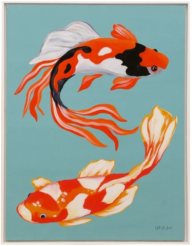 Stylecraft Tamara Day for Stylecraft Colorful Koi V Wall Art-0