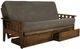 Kodiak Furniture Tucson Marmont Thunder/Rustic Walnut Full Storage Futon with Mattress-0