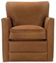 Rowe® Customizable Times Square Leather Manual Swivel Recliner-2