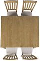 Jofran Inc. Brentwood 5-Piece Cascade Oak Extension Dining Table Set-2