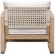 TOV Furniture Palata Cream Fabric/Wooden Outdoor Accent Chair-5