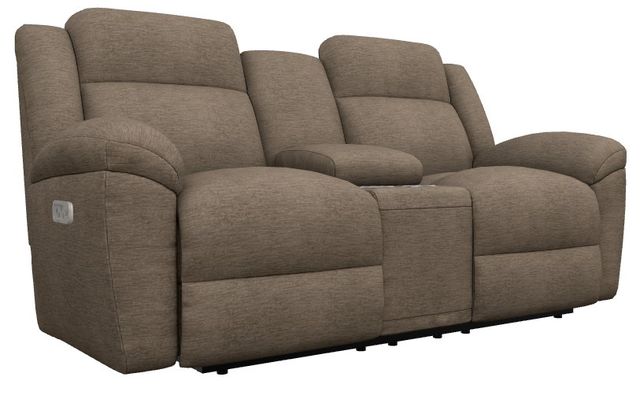 La-Z-Boy® Joel Brownstone Power Reclining Loveseat with Console, Headrest, and Lumbar-0