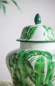 A & B Home Urn Green/White Lidded Jar-5