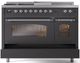 Ilve® Nostalgie II Series 48" Graphite Matte Pro Style Dual Fuel Range-4