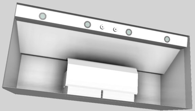Vent-A-Hood® 54" White Wall Mounted Liner Insert-2