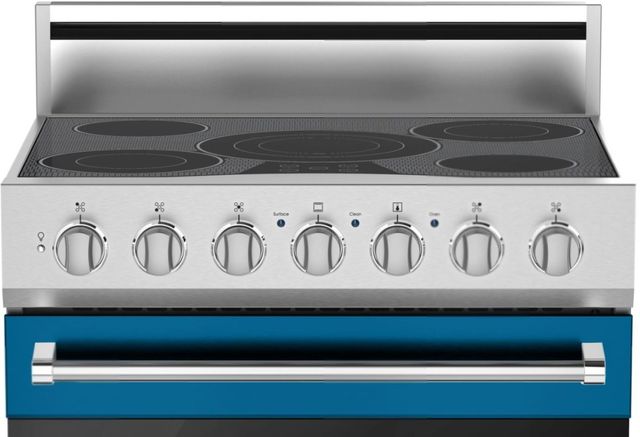 Viking® 3 Series 30" Alluvial Blue Freestanding Electric Range-1