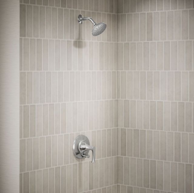 KOHLER® Buckley™ Rite-Temp® Polished Chrome 1.75 GPM Shower Trim Kit with Push-Button Diverter-1