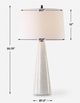 Uttermost® Loire Ivory Glaze Table Lamp-2
