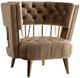 VIG Furniture Divani Casa Courtney Beige/Gold Fabric Lounge Chair-0