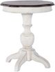 Liberty Furniture Abbey Road Churchill Brown End Table with Porcelain White Base-1