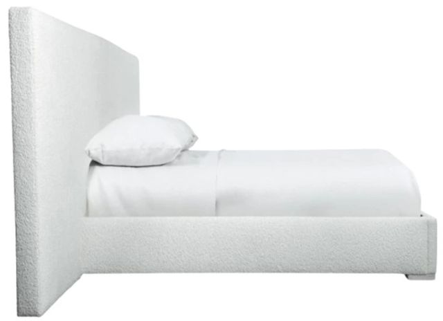 Bernhardt Solaria Weathered Bone/White King Upholstered Panel Bed-3