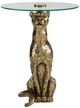 Signature Design by Ashley® Vallain Glass Top Accent Table with Antique Gold Base -1
