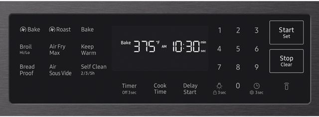 Samsung Bespoke 30" Matte Black Steel Smart Slide-In Gas Range with True Convection-2