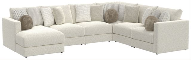 Jackson Furniture Ritzy 6-Piece Bone Left-Arm Facing Sectional and Chaise-0