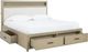 Signature Design by Ashley® Calmoro Gray Queen Storage Bookcase Bed-3