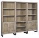aspenhome® Harper Point Bleached Khaki Open Bookcase-1