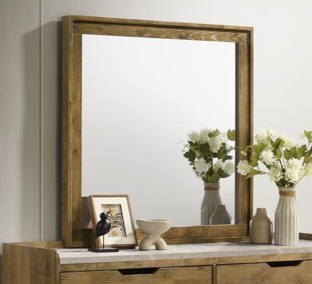 Coaster® Henderson Medium Oak Dresser Mirror-4