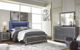Signature Design by Ashley® Lodanna 4-Piece Gray King Panel Bed Set-5