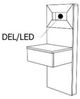 NAD Home Manhattan Suede Attached Nightstand - Left-1