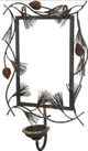 A & B Home Black/Clear Candle Holder-0