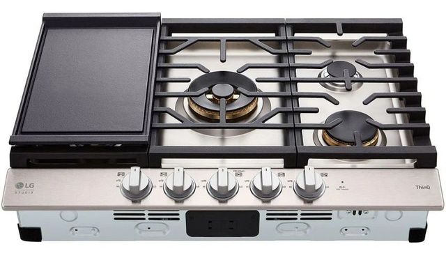 LG Studio 30" EasyClean® Stainless Steel Gas Cooktop -2