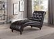 Nationwide Furniture Distributors Brown Pu Lounge Chaise with Pillow-1