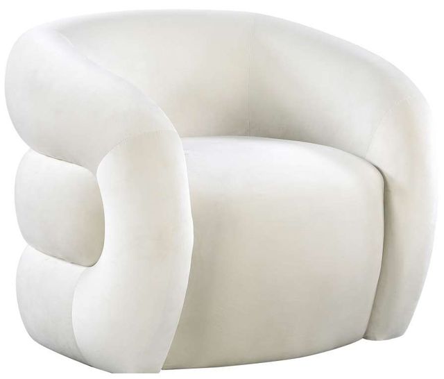 Meridian Furniture Roxbury Cream Velvet Accent Chair-0