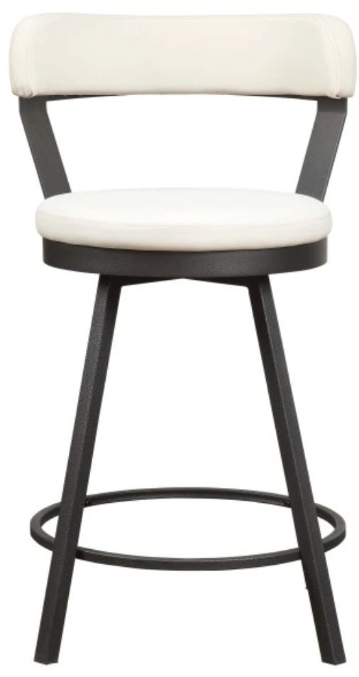 Homelegance® Appert White Swivel Counter Height Chair-2