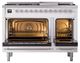 Ilve® Nostalgie II Noblesse 48'' Custom RAL Color Pro Style Dual Fuel Range with Chrome Trim-2