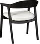 Nest Home Collections Vanessa Barbury Pearl /Matte Black Arm Chair-2