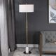 Uttermost® Minette Antique Brass Floor Lamp-1