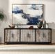 Classic Home Lisbon Travertine/Weathered Black Sideboard-1