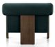 Four Hands Cairo Modern Velvet Smoke Chair-3