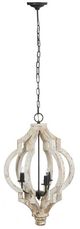 A & B Home Bellamy Black/White Chandelier-0