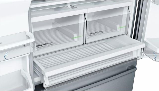 Bosch® 800 Series 25 Cu. Ft. Standard Depth French Door Refrigerator-Stainless Steel-2